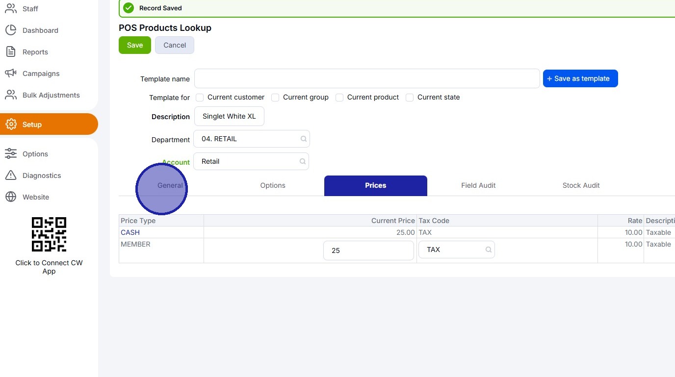 INDEPENDENT Creating a POS Product